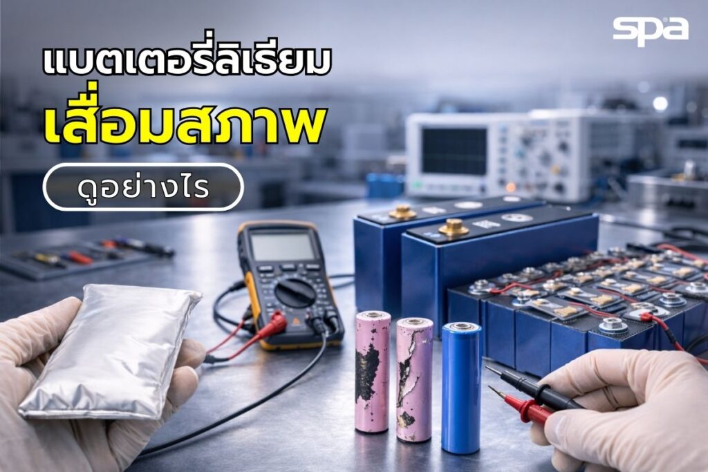 แบตลิเธียมเสื่อมสภาพดูอย่างไร